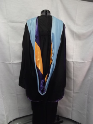 Purple and blue and yellow Graduation Gown-GGWN 9002-Chest N/A