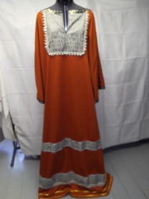 Orange, blue, and gold Greco-Roman Tunic-GR TNC 5000-Chest 62