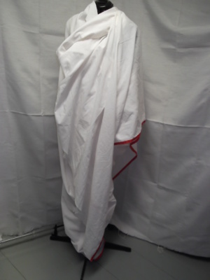 White and red Greco-Roman Toga-GR Toga 8172-