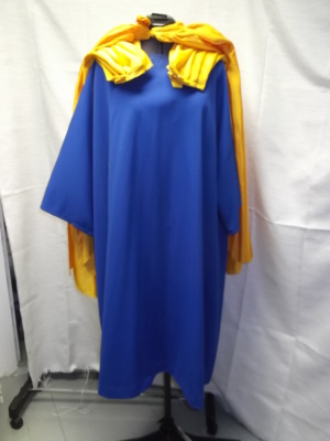 Blue and gold Greco-Roman Tunic-GR TNC 4001-Chest 66