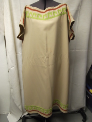 Brown and green Greco-Roman Tunic-GR TNC 6130-Chest 58