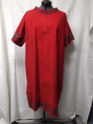 Red and black Greco-Roman Tunic-GR TNC 7104-Chest 41