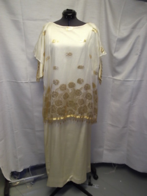 Ivory and gold Greco-Roman Tunic-GR TNC 8350-Chest 50
