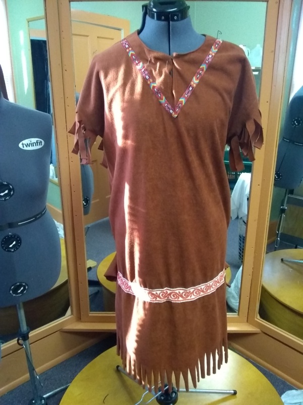 Brown Indian Dress-Ind Dr 6909-Chest 54