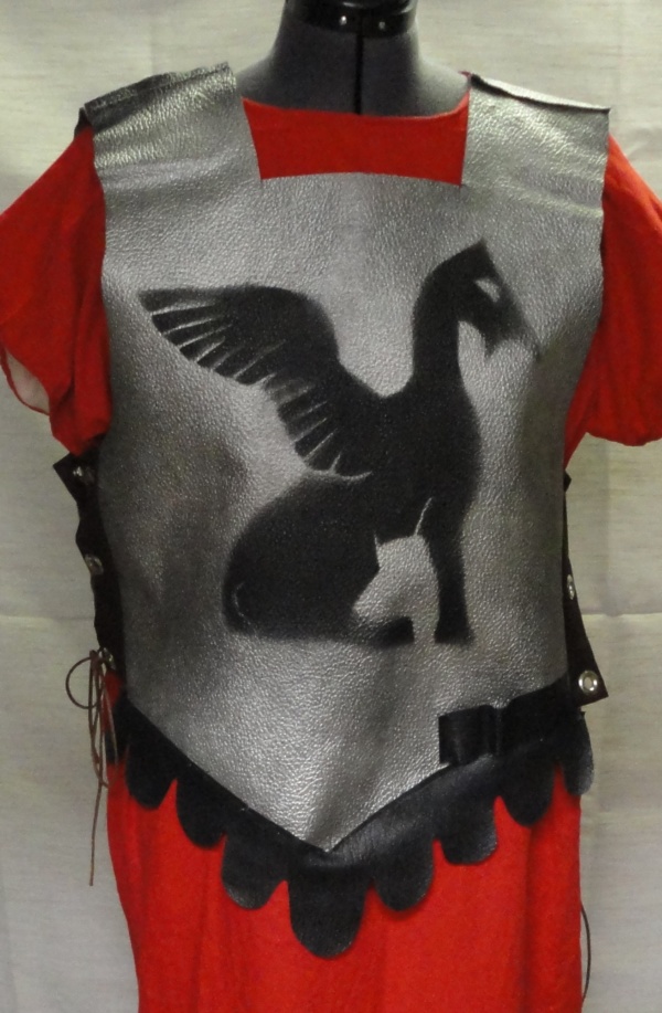 Grey and dark brown Roman Military Uniform-RMIL 2180-Chest 42