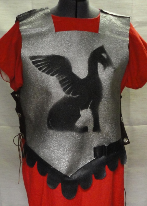 Grey and dark brown Roman Military Uniform-RMIL 2183-Chest 40