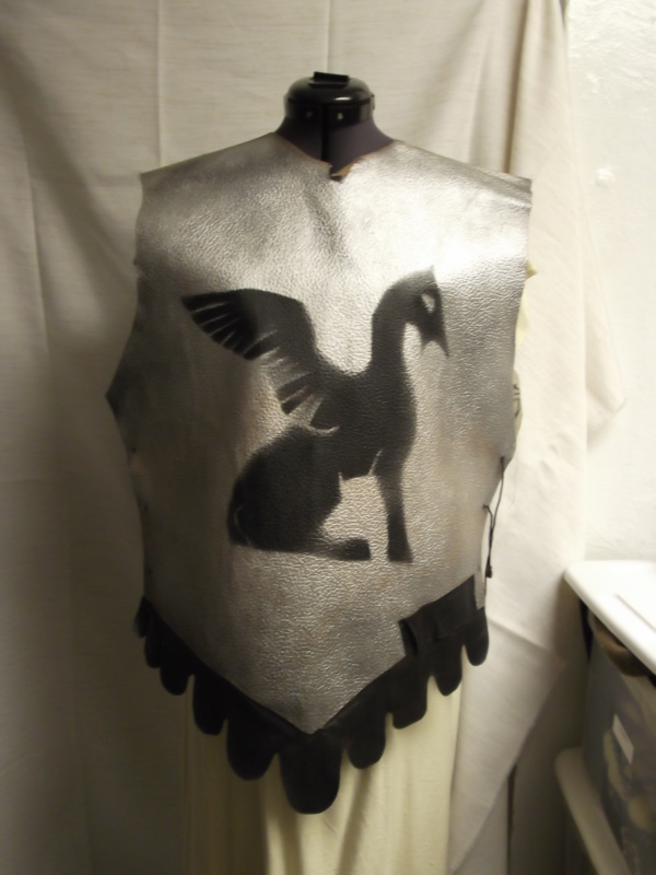 Grey and dark brown Roman Military Uniform-RMIL 2185-Chest 40