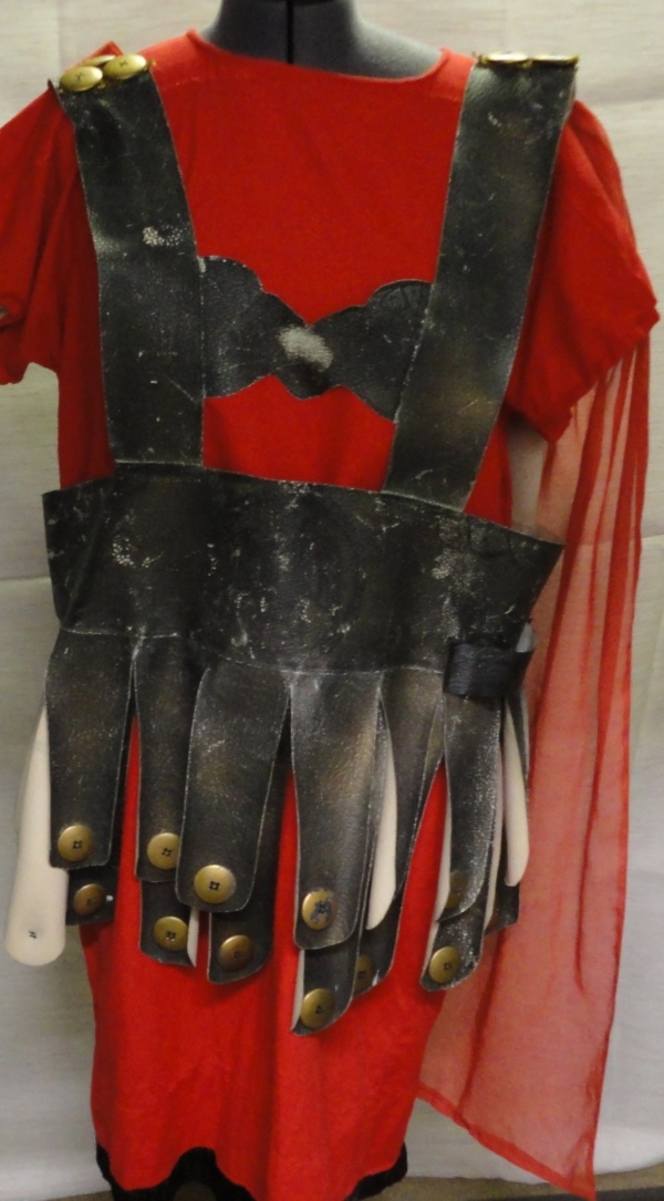 Brown, red, and gold Roman Military Uniform-RMIL 6171-Chest 38