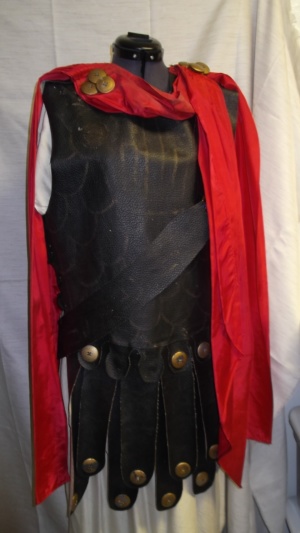 Brown, red, and gold Roman Military Uniform-RMIL 6176-Chest 40