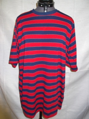 Red and dark blue Short Sleeve Shirt-Mn SS Sht 7800-YGMCB'14-Neck 18