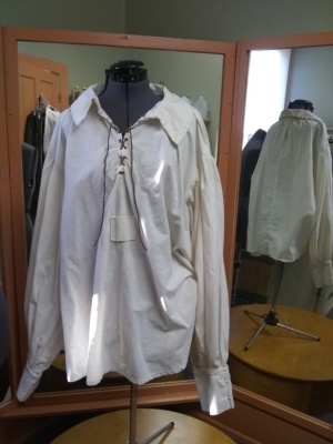 White Period Shirt-Mn Pd Sh 8887-Neck-20