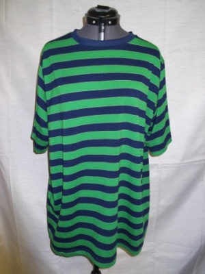 Green and Dark Blue Short Sleeve Shirt-Mn SS Sht 3850-YGMCB'14-Neck 18