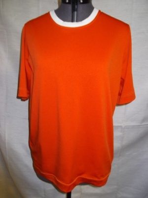 Orange Short Sleeve Shirt-Mn SS Sht 5401-YGMCB'14-Neck 16