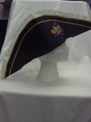 Black Bicorn Hats-BICN HT 1000-Size 23