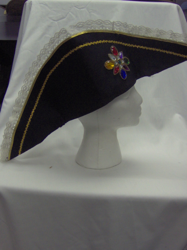 Black Bicorn Hats-BICN HT 1000-Size 23