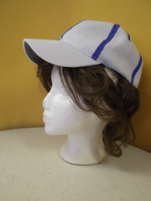 White and blue Baseball Hats-BSBL HT 8003-YGMCB'14-Size Adjustable