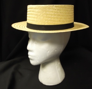 Yellow Boater Hats-BTR HT 5001-MM'09-Size 22.5
