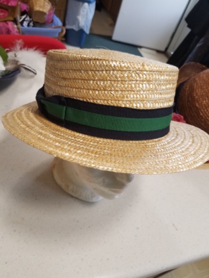 Yellow Boater Hats-BTR HT 5003-Size 24