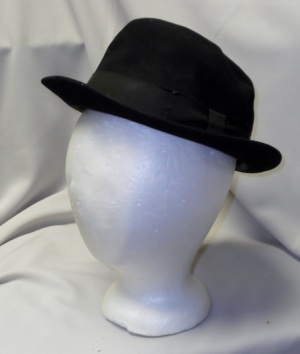 Black Fedora Hats-FDO HT 1008-Size 22
