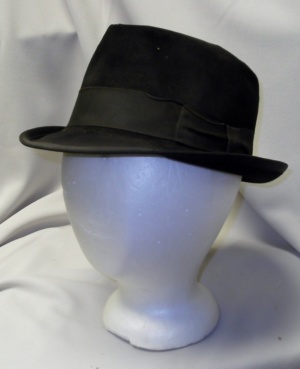 Black Fedora Hats-FDO HT 1013-Size 21