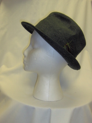 Dark Green Fedora Hats-FDO HT 3002-Size 21
