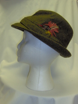 Green Fedora Hats-FDO HT 3003-Size 23