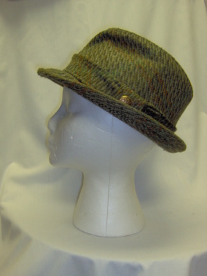 Green Fedora Hats-FDO HT 3004-Size 21
