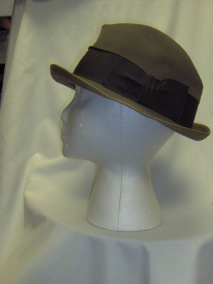 Brown Fedora Hats-FDO HT 6009-Size 22