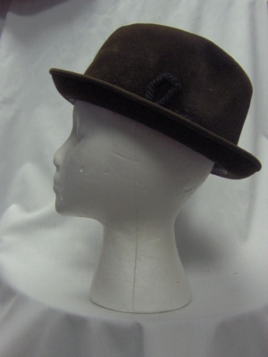Dark brown Fedora Hats-FDO HT 6012-Size 22.5