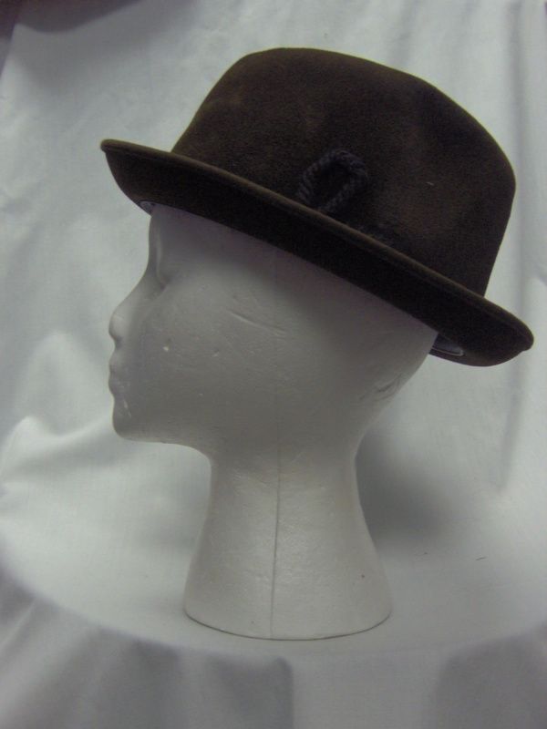 Dark brown Fedora Hats-FDO HT 6012-Size 22.5