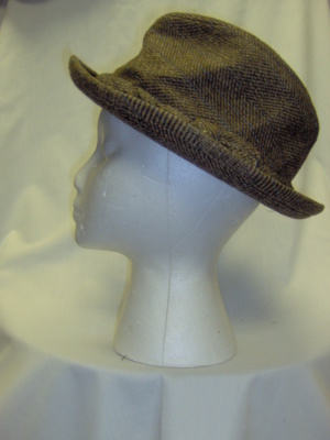 Brown Fedora Hats-FDO HT 6017-Size 23