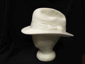 White Fedora Hats-FDO HT 8005-Size 23