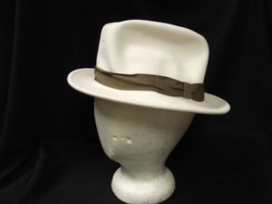 White Fedora Hats-FDO HT 8010-Size 22