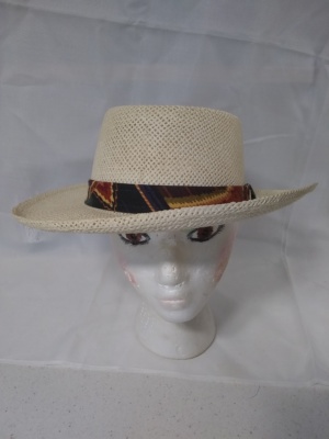 White Fedora Hats-FDO HT 8016-Size 22