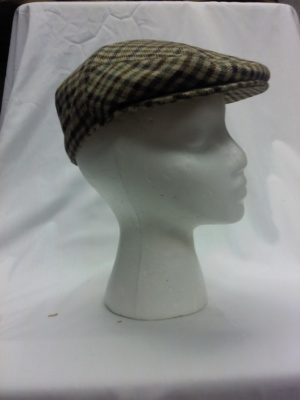 Green and brown Flat Hats-FLT HT 3001-Size 21