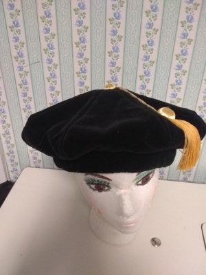 Black Graduation Hats-GRAD HT 1013-Size 24