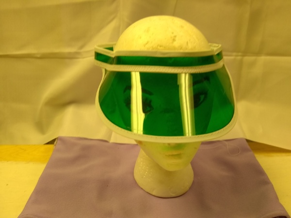 Green and white Headband Hats-HDBND 3002-Size N/A