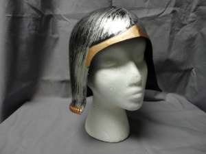Grey and gold Helmet Hats-HLMT HT 2002-Size One Size Fits All