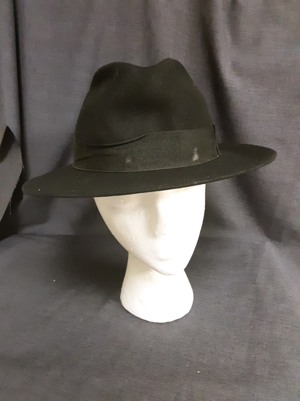 Black Homburg Hats-HMG HT 1004-Size 24