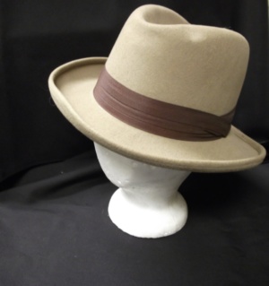 Tan Homburg Hats-HMG HT 6003-Size 23