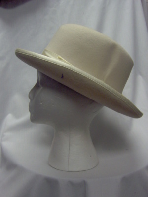 Cream Homburg Hats-HMG HT 8000-Size 21