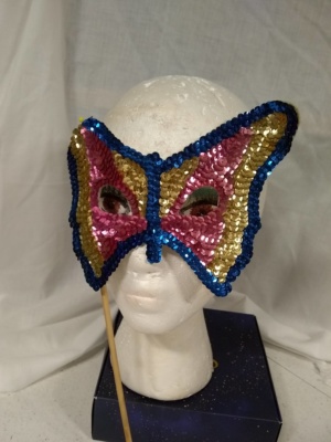 Purple and gold Masks-MASK 9007-Size One Size Fits All