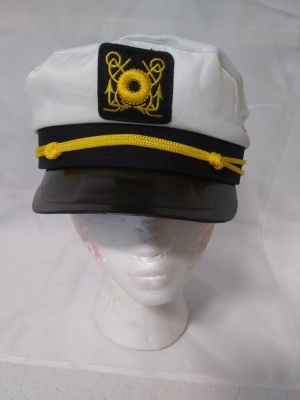 White and black Military Hats-MLTY HT 8002-Size 23