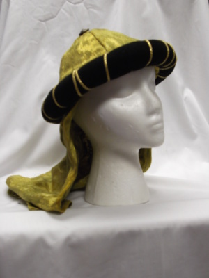 Green and black Medieval Hats-MN ME HT 3001-Size 24
