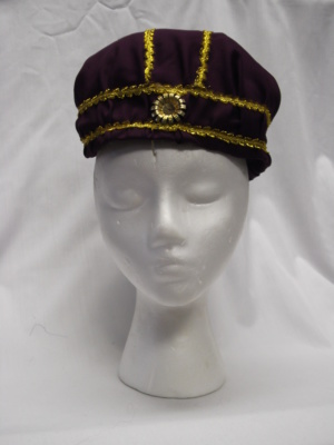 Purple and gold Medieval Hats-MN ME HT 9000-Size 24