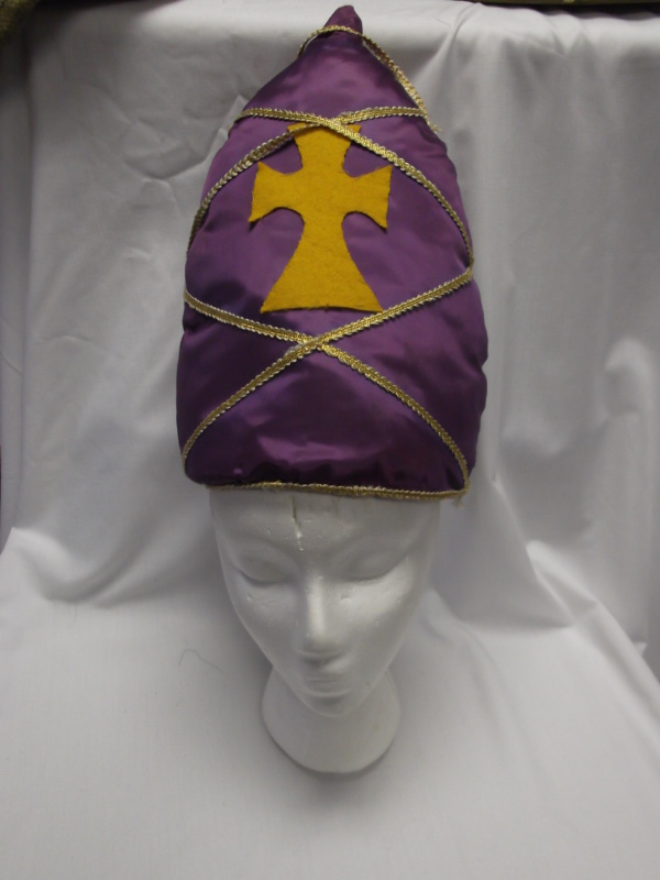 Purple and gold Medieval Hats-MN ME HT 9005-Size 22