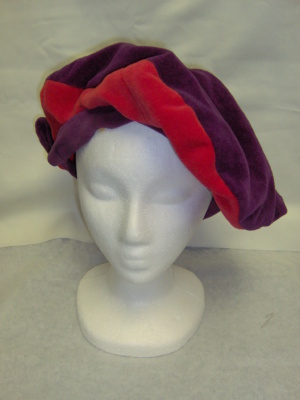 Purple and red Medieval Hats-MN ME HT 9007-Size 27