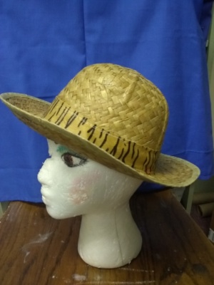 Tan Straw Hats-MN STR HT 5017-Size 22.5