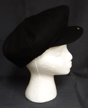 Black Newsboy Hats-NWSBY HT 1001-Size 23