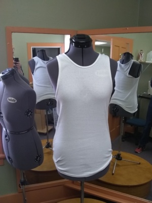White Men's Tank Top-PJ 8603